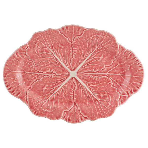 Cabbage Small Oval Platter 37.5cm Pink