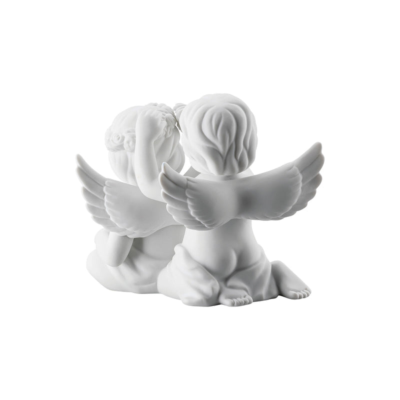 Angel Klienweiss Mattpair Angels With Wreath