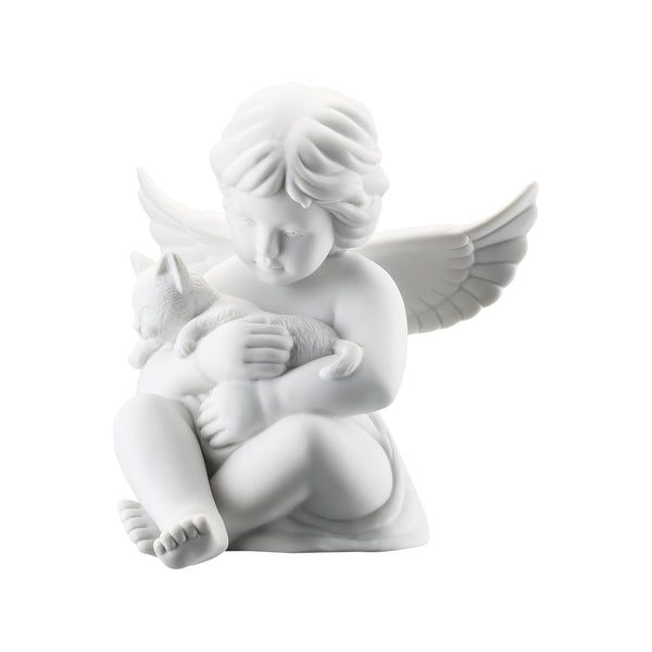 Angel Grossweiss Mattangel With Cat