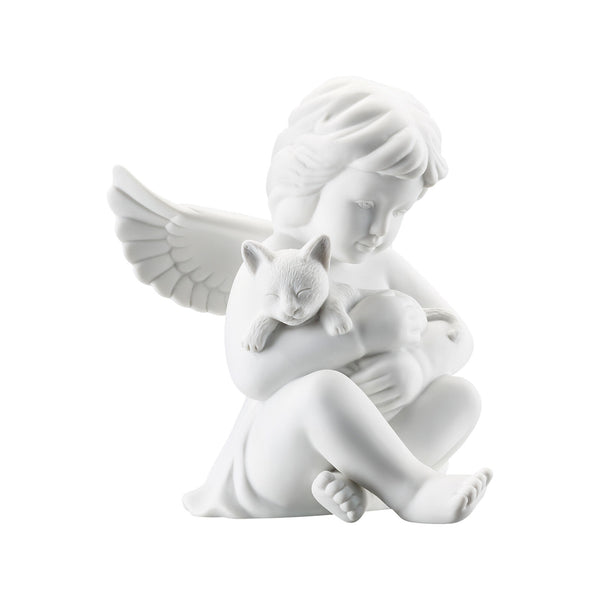Angel Grossweiss Mattangel With Cat