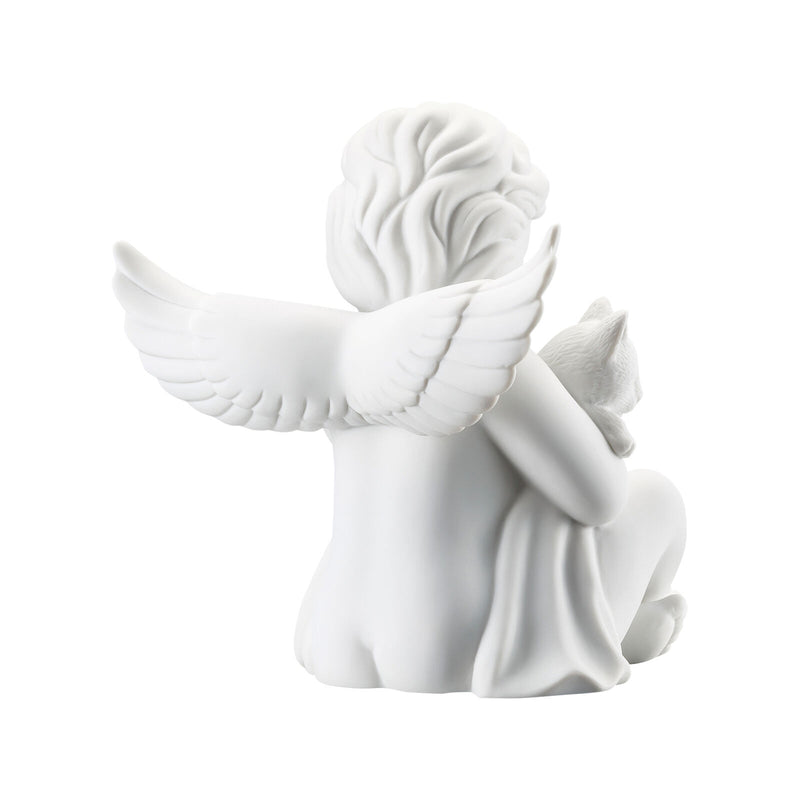 Angel Grossweiss Mattangel With Cat