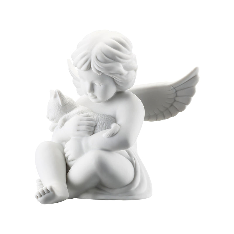Angel Grossweiss Mattangel With Cat