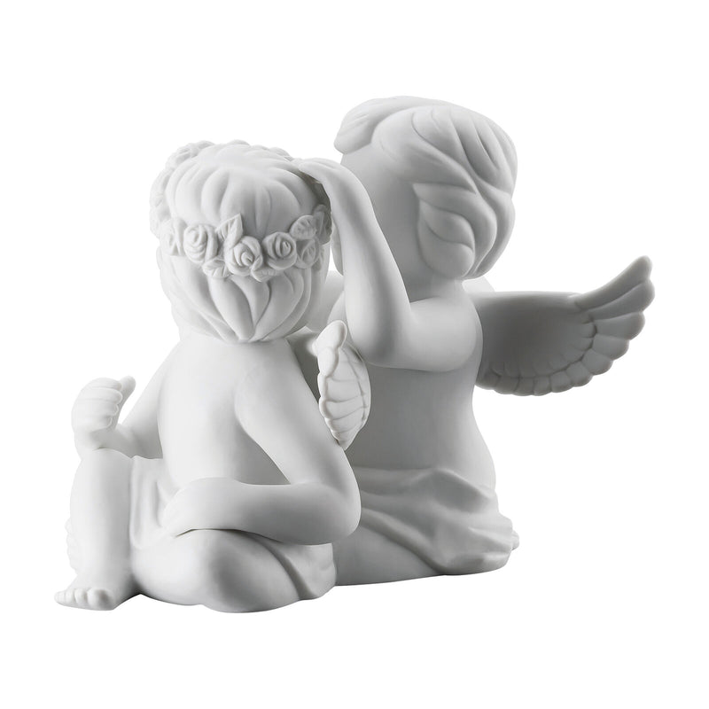 Angel Mittelweiss Mattpair Angels With Wreath