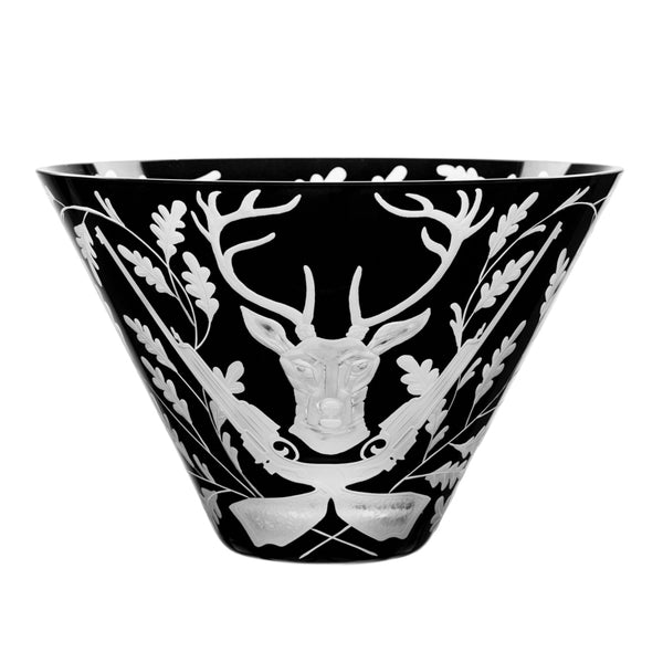 Forest Folly Stag Large Bowl Black