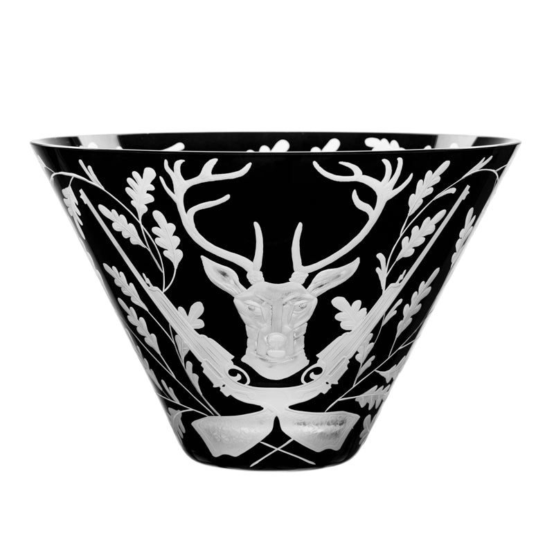 Forest Folly Stag Large Bowl Black