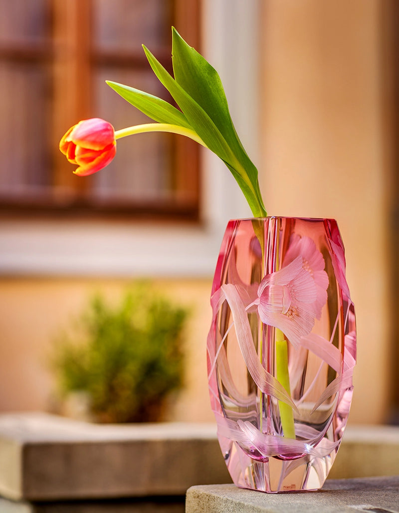 BLOSSOM VASE 26CM AMETHYST