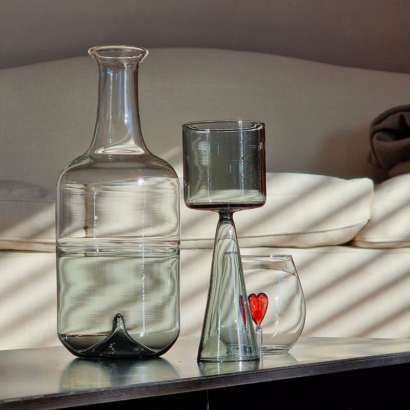 Sweet Heart Glasses and Jug Set