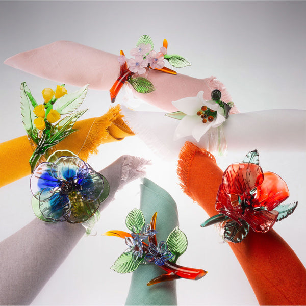 Set of 6 Jardin Fleuri Napkin Rings