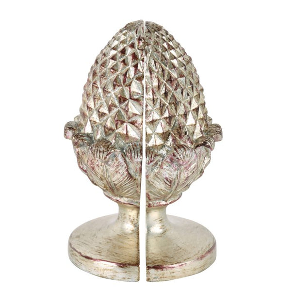 Bookends Silver Pineapple