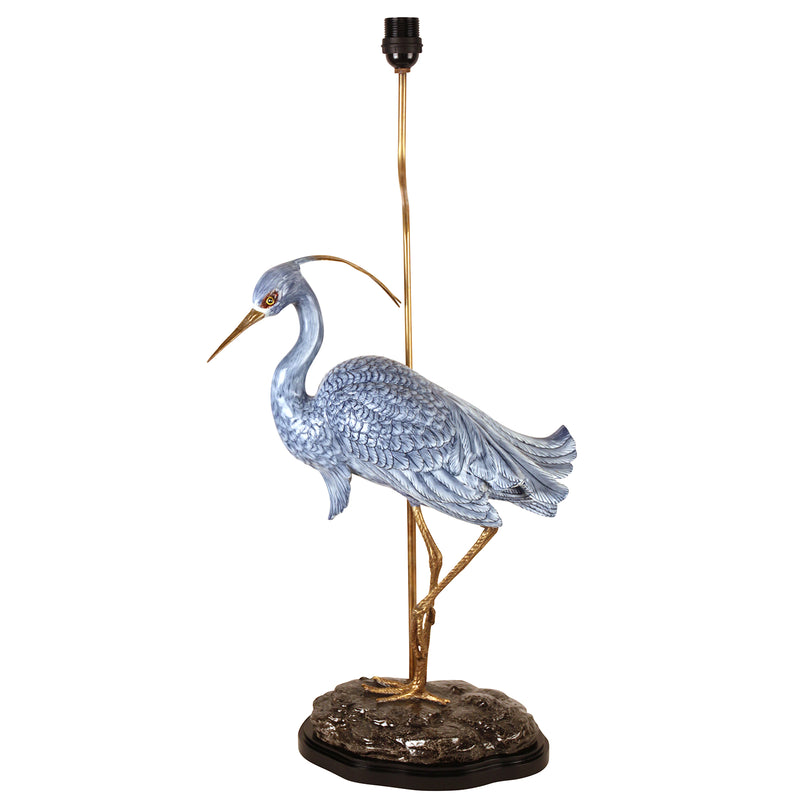 Blue Heron Bird Lamp Large