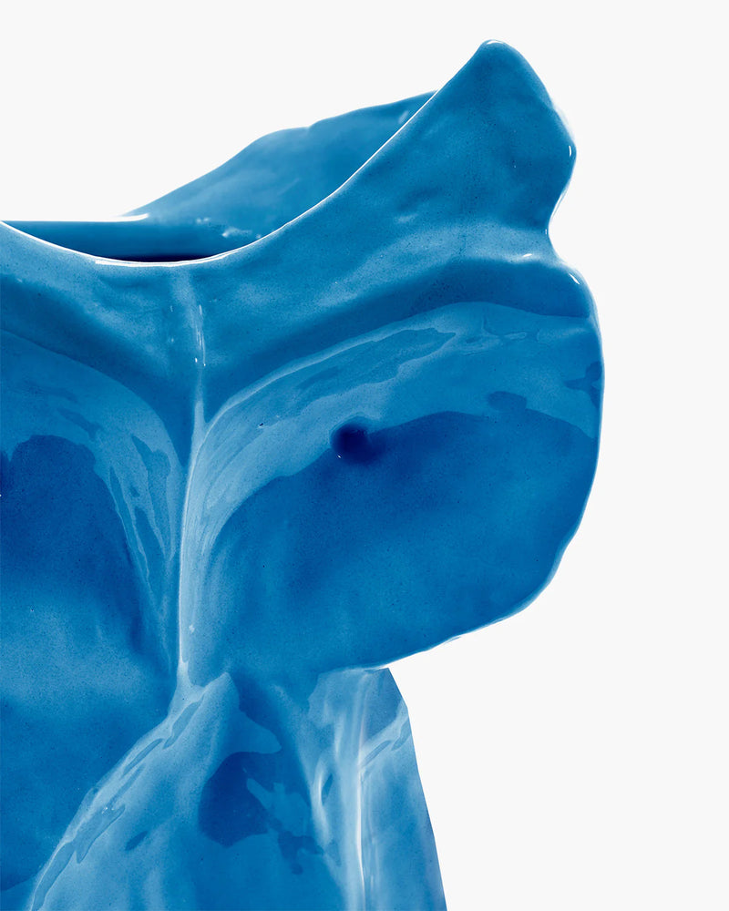 Owl vase S blue After Midnight