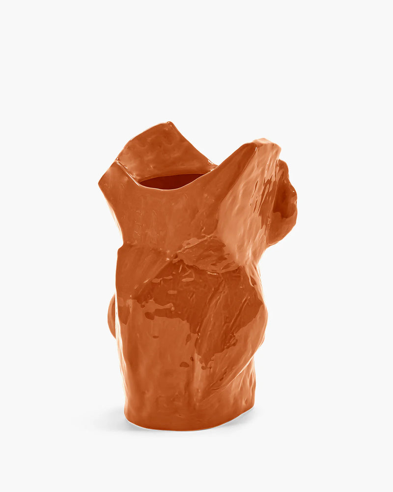 Owl vase S Orange After Midnight