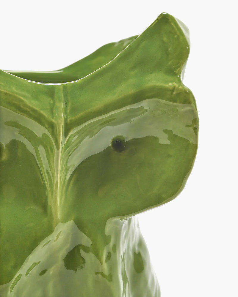 Owl vase S Green After Midnight