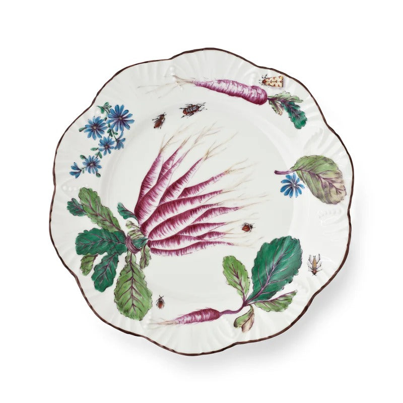 Feuillages 24-Piece Dinner and Dessert Plate Set