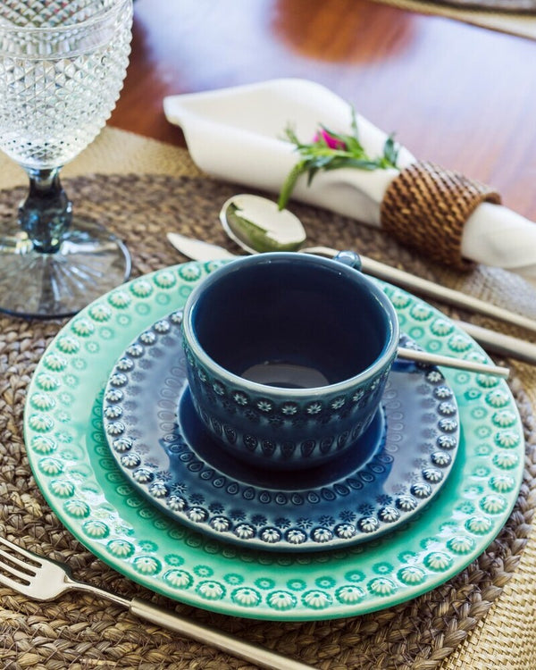 Fantasy Fruit Plate Aqua Green