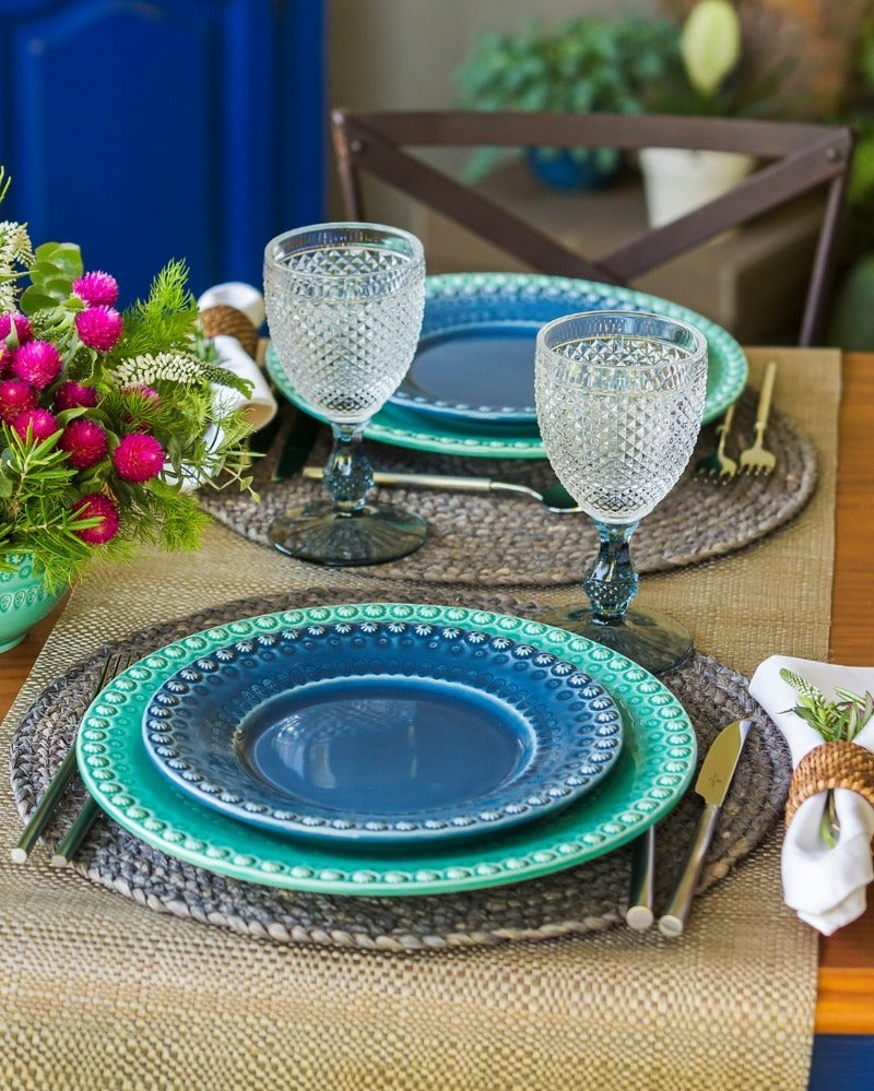 Fantasy Dinner Plate 29cm Aqua Green