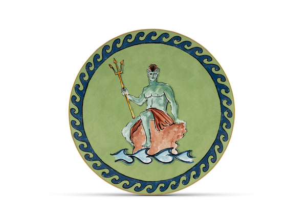 IL Viaggio Di Nettuno Squared Charger Plate Green