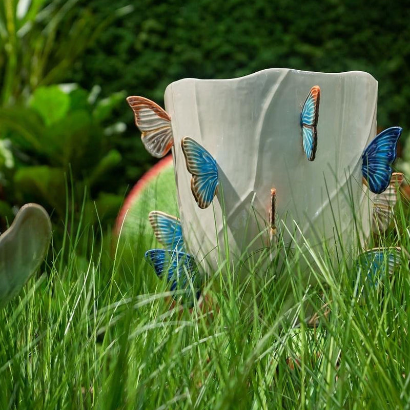 Cloudy Butterflies Vase 29.5cm