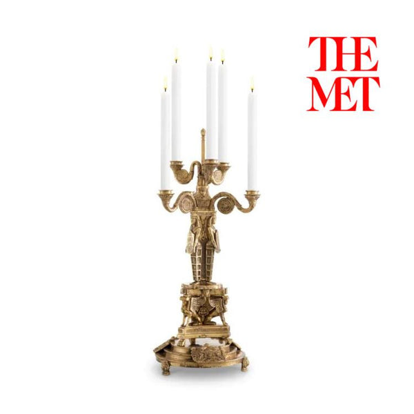 Candle Holder Decaix Vintage Brass Finish