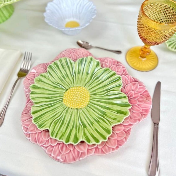 Maria Flower Dessert Plate Cosmos Set of 4