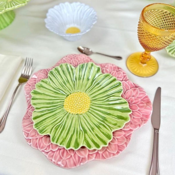 Maria Flower Dinner Plate 28cm rose
