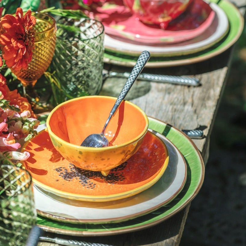 Tropical Fruits Dessert Plate Papaya