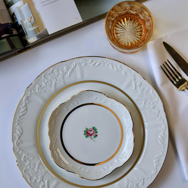 Porcel Vivian White Plate Setting for Eight