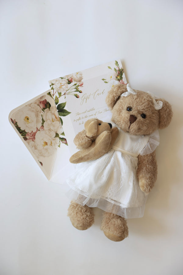 Brown Baby Girl Bear with Dog