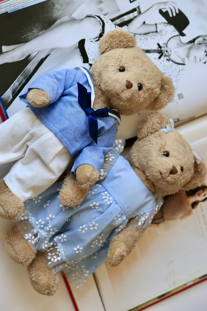 Marine-Attired Bear Couple