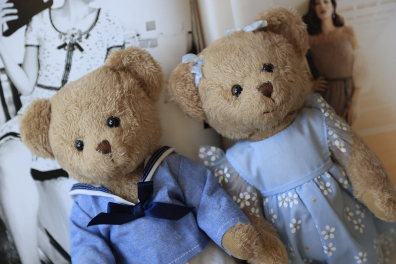 Marine-Attired Bear Couple