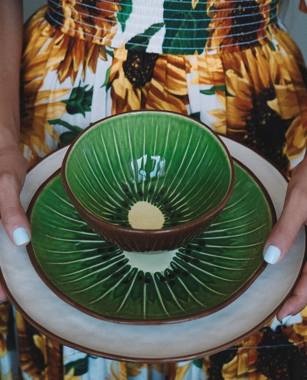 Tropical Fruits Dinner Plate Coconut