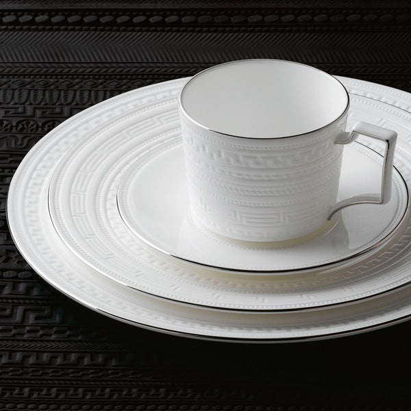Intaglio Set of Six Teacups & Saucers
