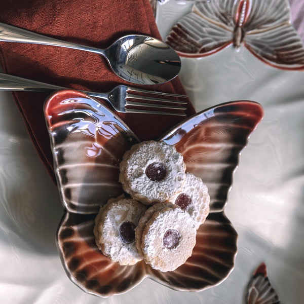 Cloudy Butterflies Dessert Plate