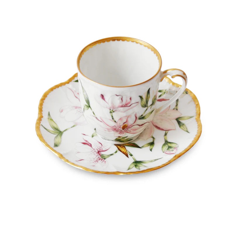 Magnolia - Coffee cups and  Saucers Set of 2