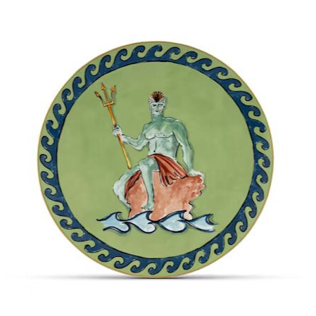 IL Viaggio Di Nettuno Moss Green Charger Plate