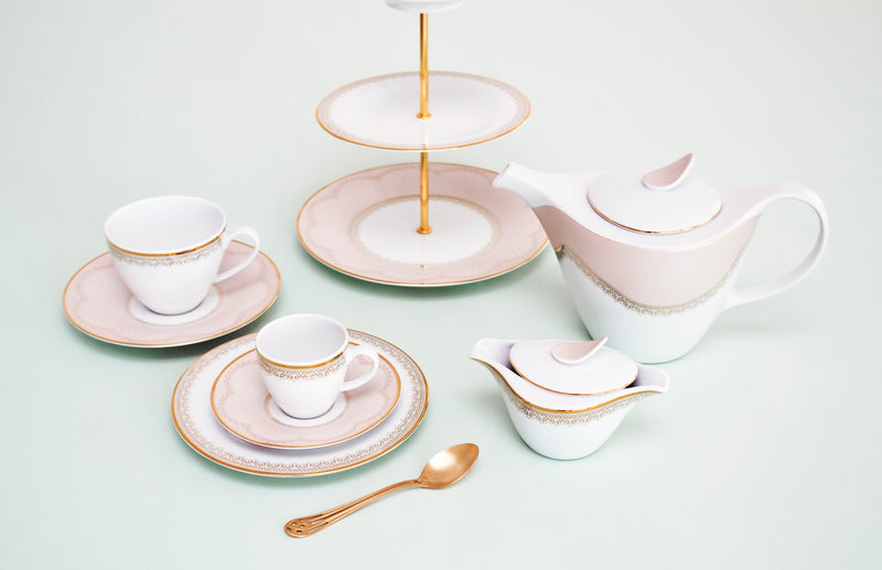 Grace Set of 2 Tea Cups and Saucers