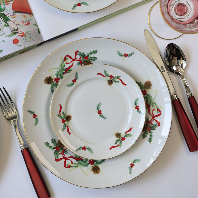 Porcel Christmas Holly Dinner Set for Twelve