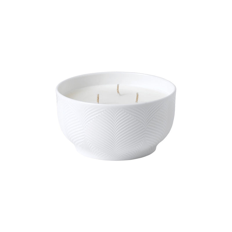 White Folia Three-Wick Candle
