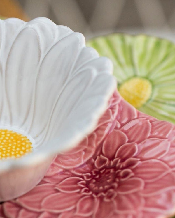Maria Flower Dessert Plate Daisy Set of 4