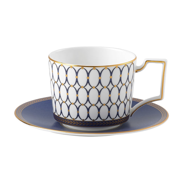 Wedgwood Renaissance Gold Set of Eight Teacups & Saucers