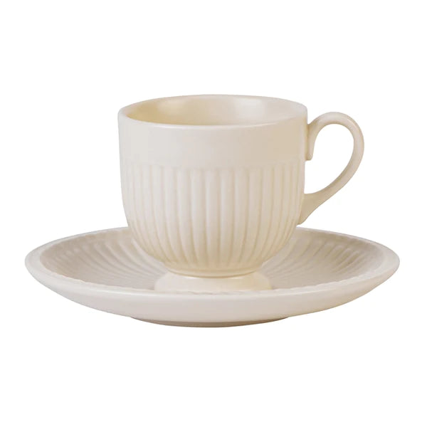 Edme Set of Four Coffee Cups and Saucers