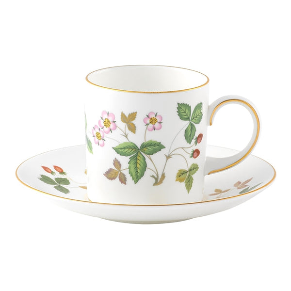 Wild Strawberry Coffee Cup & Saucer Set of 4