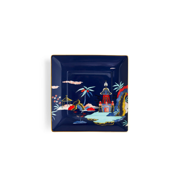 Wonderlust Blue Pagoda Tray
