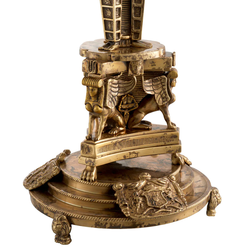 Candle Holder Decaix Vintage Brass Finish