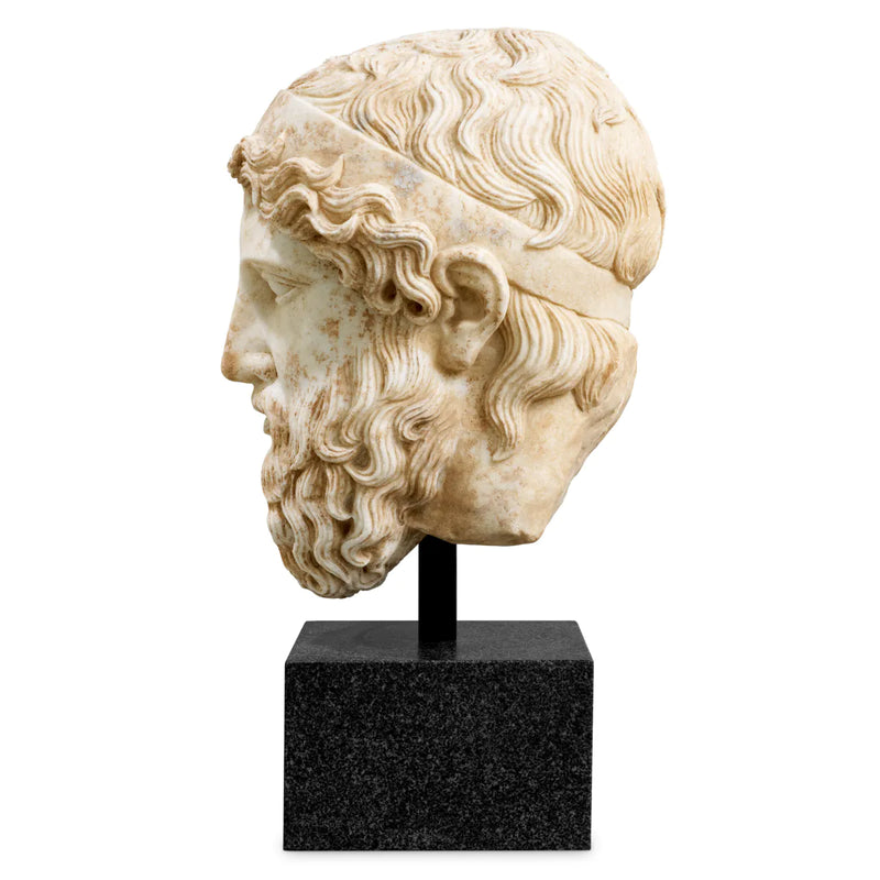 Bust Hermes Marble Antique Look