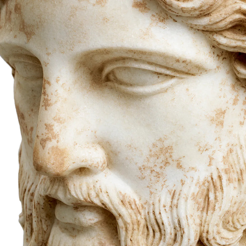 Bust Hermes Marble Antique Look