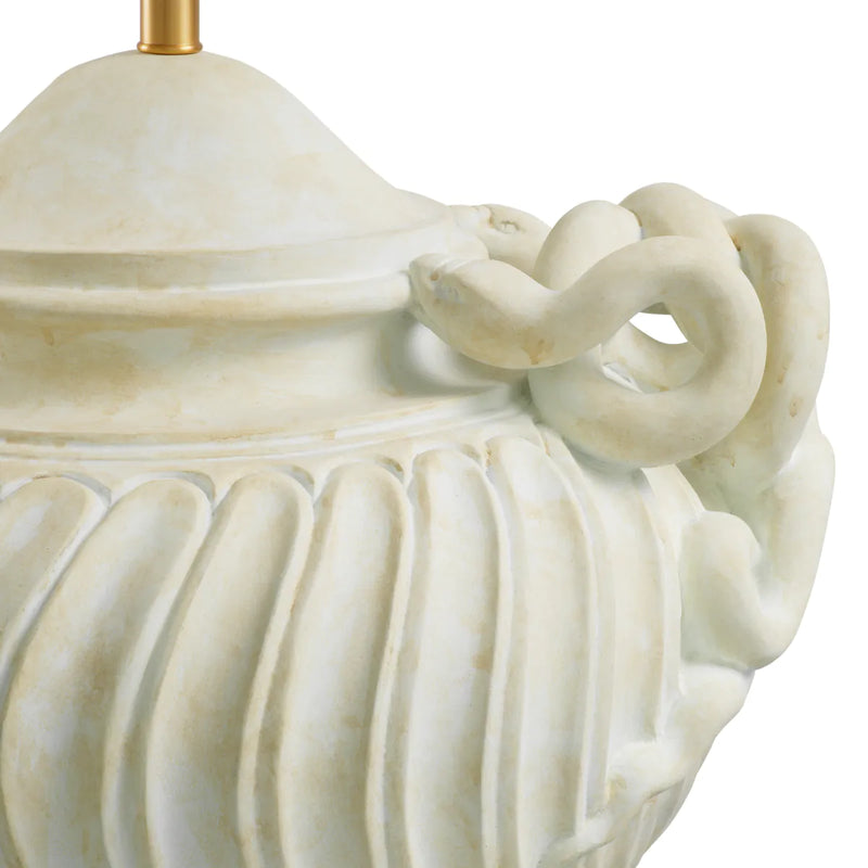 Table Lamp Antonine Antique Look Finish Including Shade