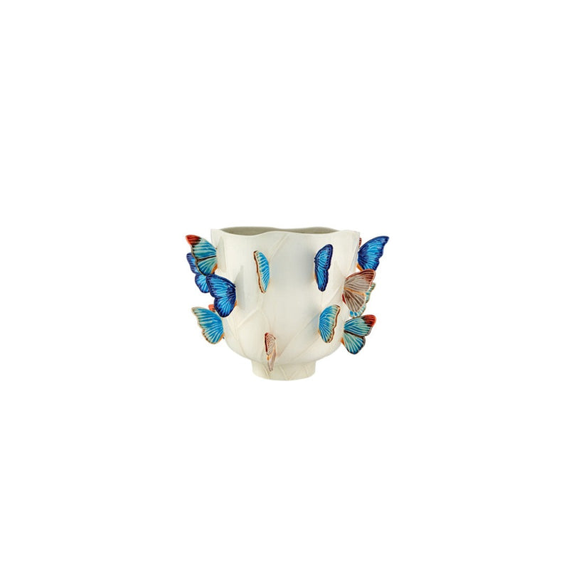 Cloudy Butterflies Vase 40cm