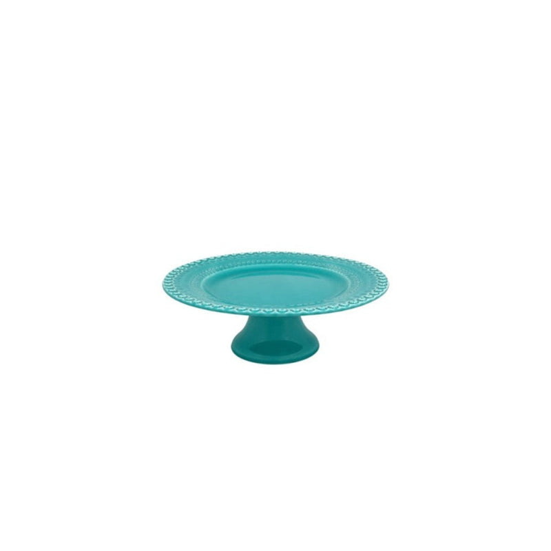 Fantasy Cake Stand 28cm Aqua Green