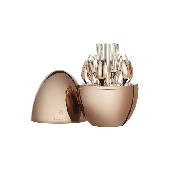 Mood Asia Precious 24-Piece Rose Gold Flatware Set for 6